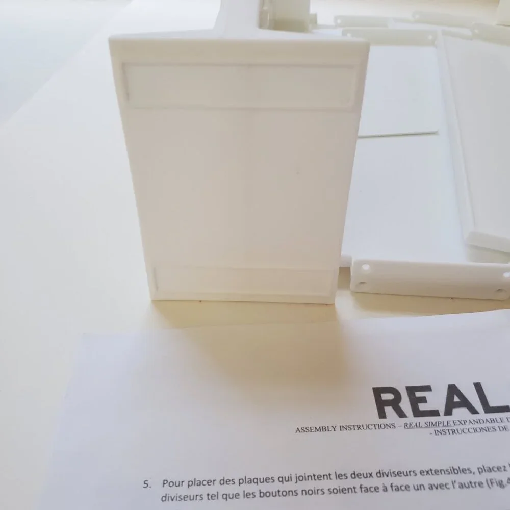 Real Simple 6-Piece Adjustable Drawer Organizer in Original Box